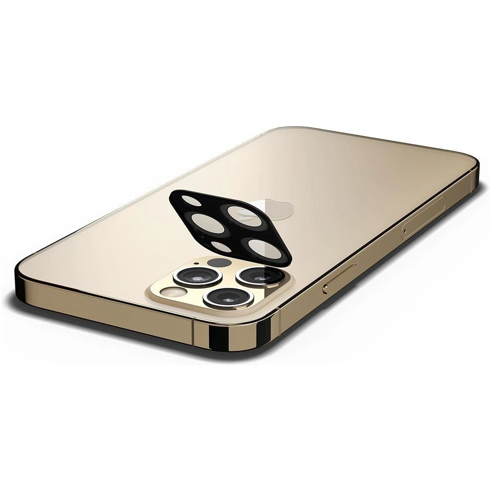Hurtownia GSM - Szkło hartowane na aparat Spigen Optik Camera Lens Apple iPhone 12 Pro Gold - SPN1656GLD - {ean13} - Hurt