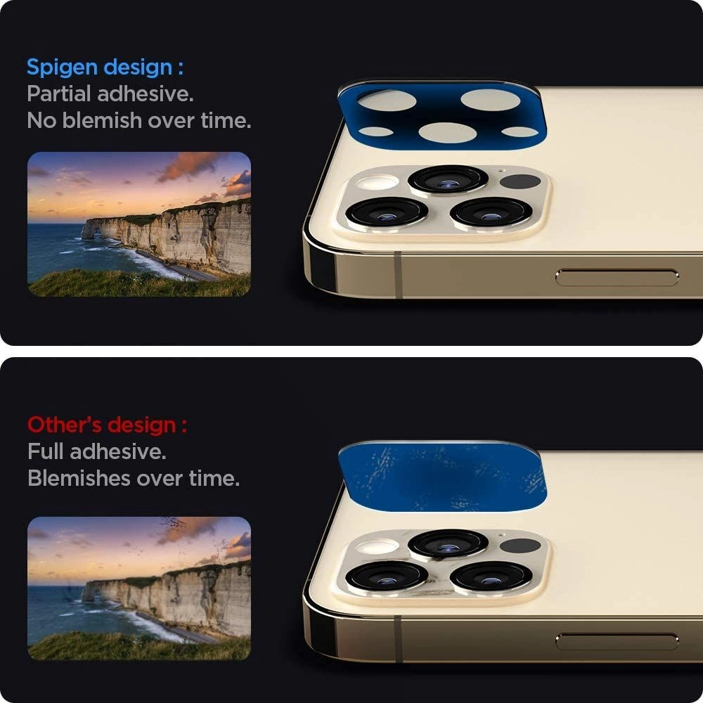Wholesale Spigen Optik Camera Lens Apple iPhone 12 Pro Gold - SPN1656GLD - {ean13} - Hurt