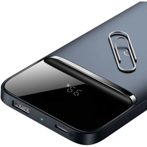 Powerbank Baseus Magnetic z ładowaniem indukcyjnym, 10000mAh, 20W, USB + USB-C (niebieski)