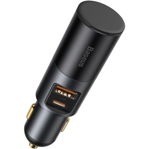 Hurtownia GSM - Ładowarka samochodowa Baseus Share Together Fast z gniazdem zapalniczki, USB + USB-C, 120W (szara) - BSU2782GRY - {ean13} - Hurt