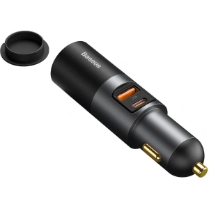 Hurtownia GSM - Ładowarka samochodowa Baseus Share Together Fast z gniazdem zapalniczki, USB + USB-C, 120W (szara) - BSU2782GRY - {ean13} - Hurt