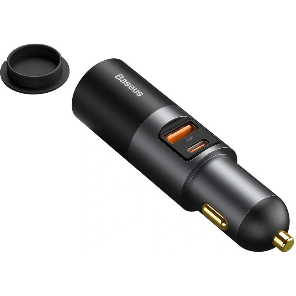 Hurtownia GSM - Auto nabíječka Baseus Share Together Fast s zásuvkou zapalovače, USB + USB-C, 120W (šedá) - BSU2782GRY - {ean13} - Hurt