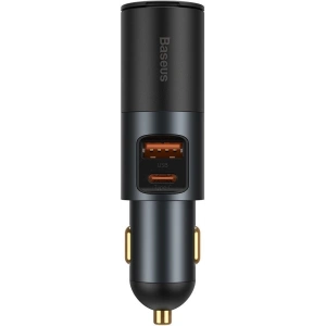 Hurtownia GSM - Ładowarka samochodowa Baseus Share Together Fast z gniazdem zapalniczki, USB + USB-C, 120W (szara) - BSU2782GRY - {ean13} - Hurt