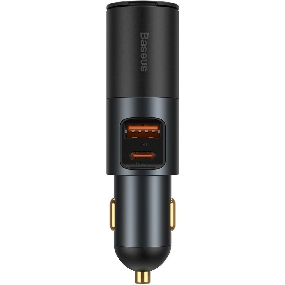 Hurtownia GSM - Auto nabíječka Baseus Share Together Fast s zásuvkou zapalovače, USB + USB-C, 120W (šedá) - BSU2782GRY - {ean13} - Hurt