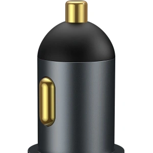 Hurtownia GSM - Auto nabíječka Baseus Share Together Fast s zásuvkou zapalovače, USB + USB-C, 120W (šedá) - BSU2782GRY - {ean13} - Hurt