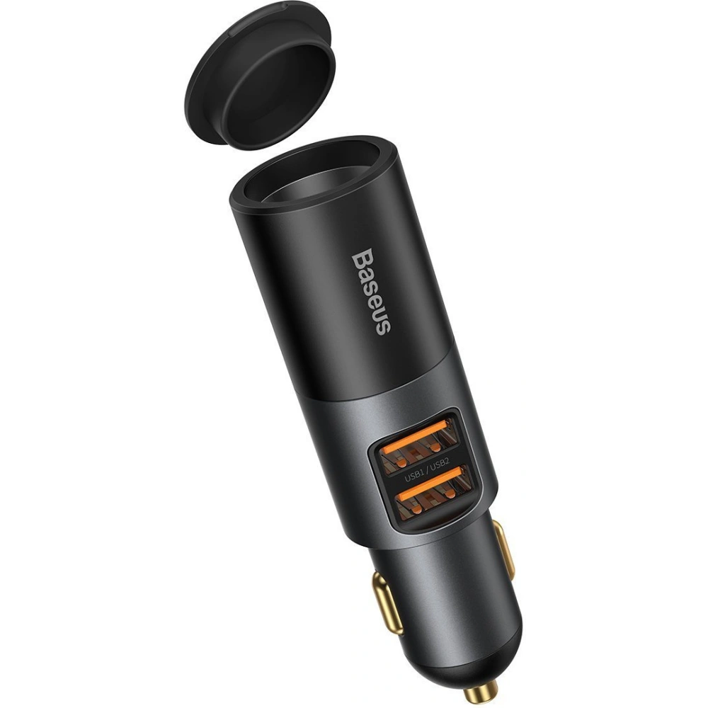 Hurtownia GSM - Automobilová nabíječka Baseus Share Together Fast s cigaretovým konektorem, 2x USB, 120W (šedá) - BSU2783GRY - {ean13} - Hurt