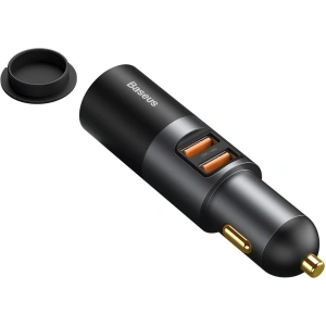 Hurtownia GSM - Ładowarka samochodowa Baseus Share Together Fast z gniazdem zapalniczki, 2x USB, 120W (szara) - BSU2783GRY - {ean13} - Hurt