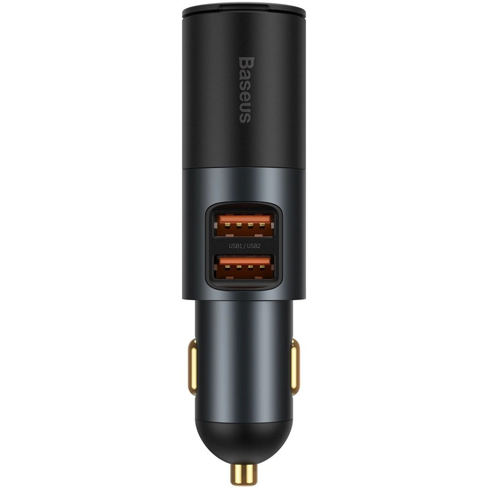 Hurtownia GSM - Automobilová nabíječka Baseus Share Together Fast s cigaretovým konektorem, 2x USB, 120W (šedá) - BSU2783GRY - {ean13} - Hurt