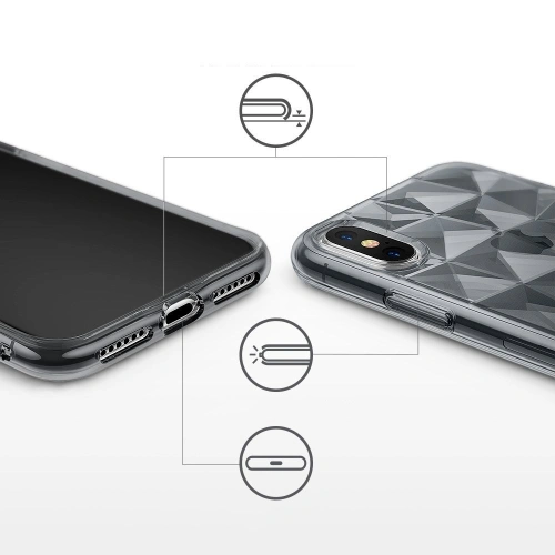 Etui Ringke Air Prism iPhone XS/X 5.8 Smoke Black