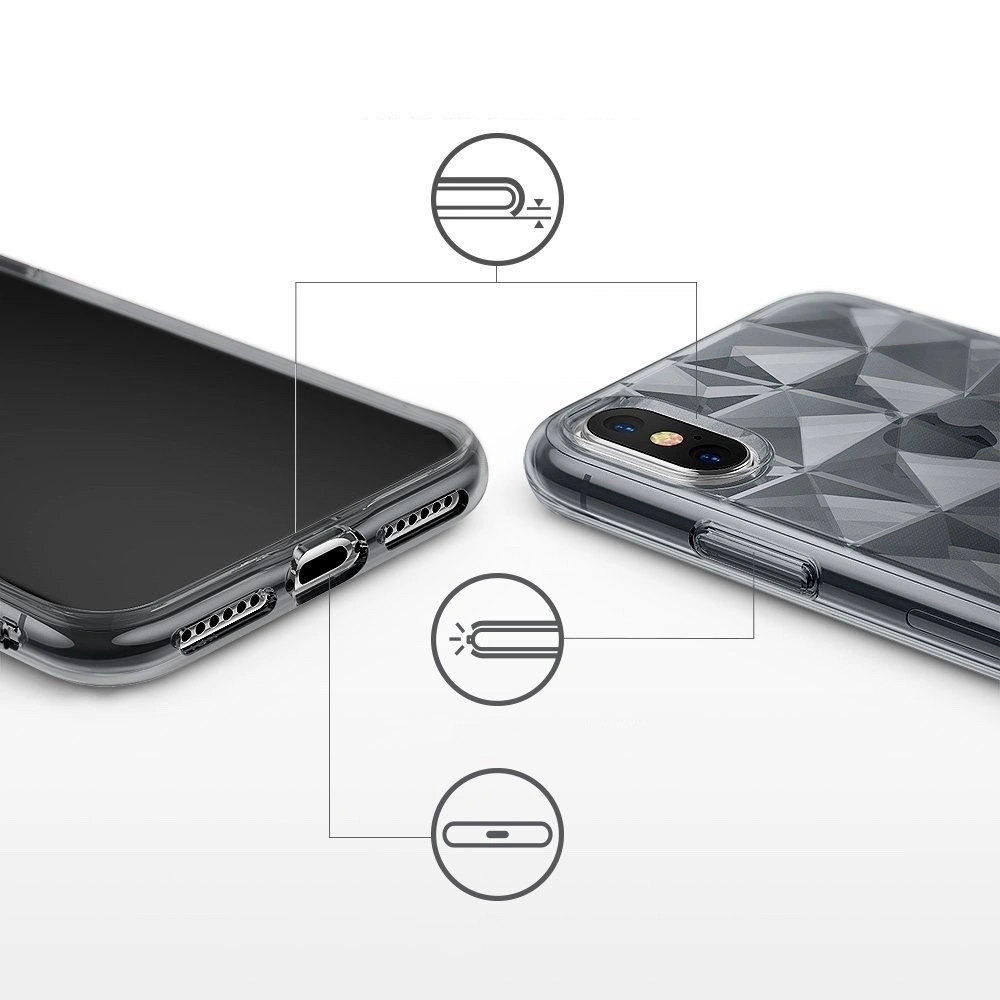 Hurtownia GSM - Etui Ringke Air Prism iPhone XS/X 5.8 Smoke Black - RGK764SM - {ean13} - Hurt
