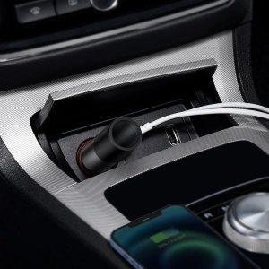 Hurtownia GSM - Automobilová nabíječka Baseus Share Together Fast s cigaretovým konektorem, 2x USB, 120W (šedá) - BSU2783GRY - {ean13} - Hurt