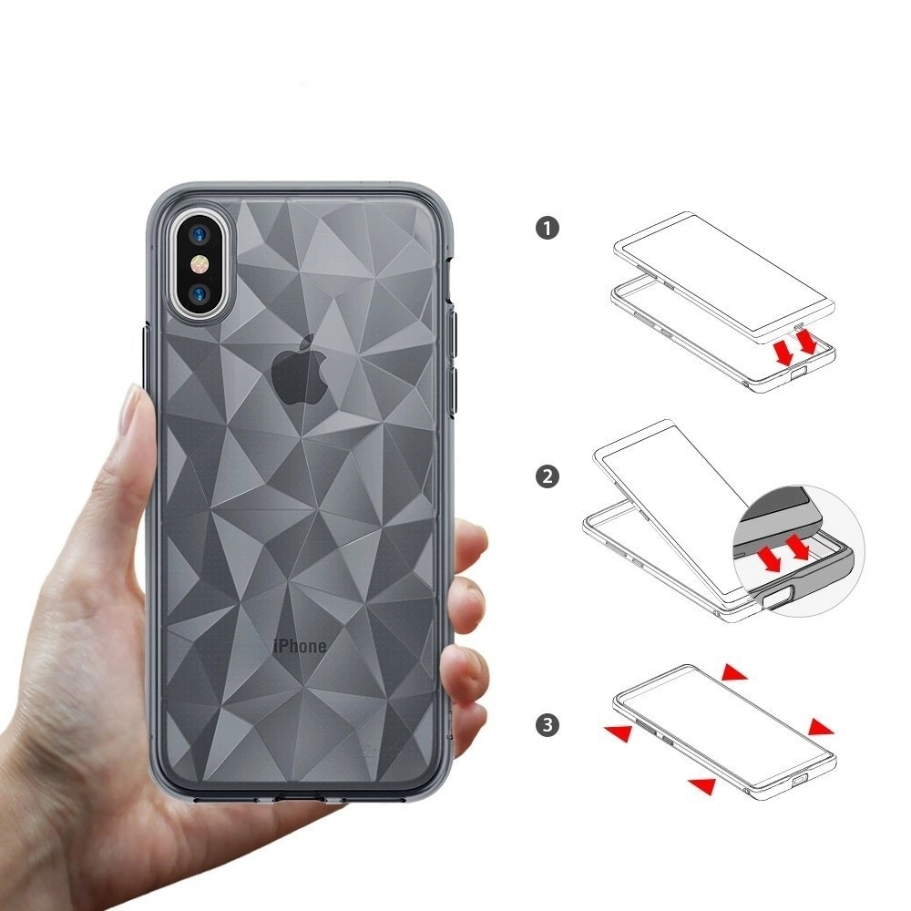 Hurtownia GSM - Etui Ringke Air Prism iPhone XS/X 5.8 Smoke Black - RGK764SM - {ean13} - Hurt