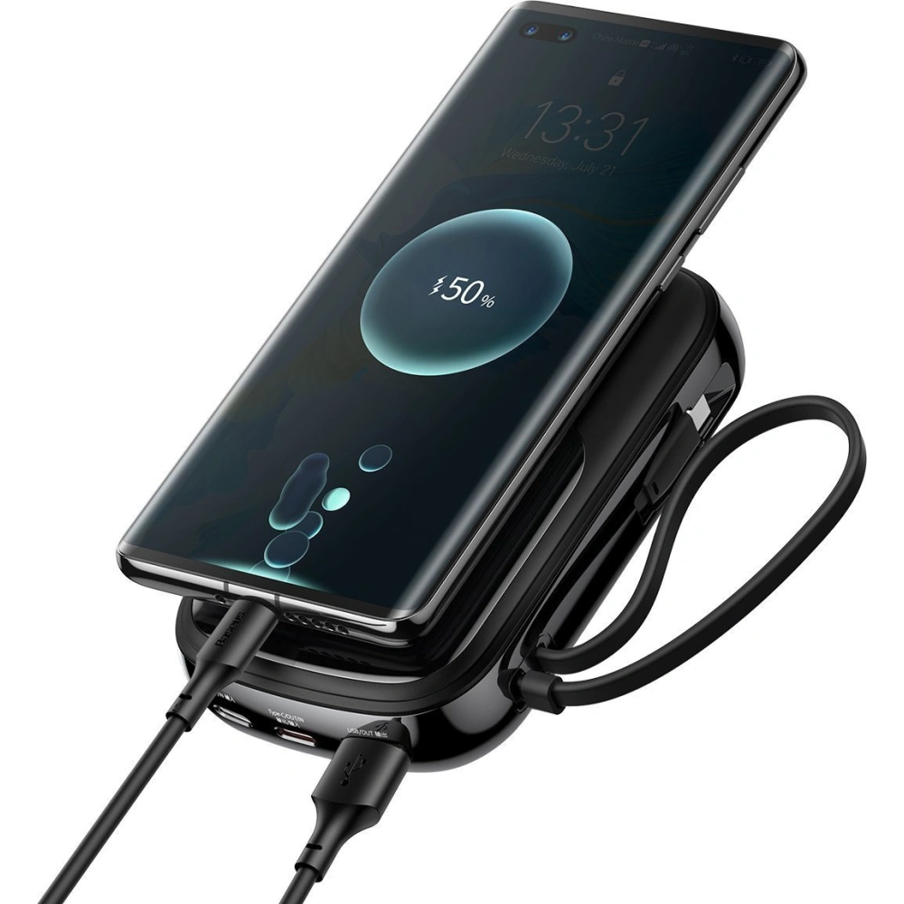 Hurtownia GSM - Powerbank Baseus Qpow 20000mAh, IP, USB, USB-C, 22W s kabelem Lightning (černý) - BSU2784BLK - {ean13} - Hurt