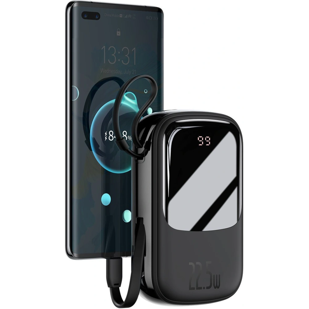 Hurtownia GSM - Powerbank Baseus Qpow 20000mAh, IP, USB, USB-C, 22.5W s kabelem USB-C (černý) - BSU2785BLK - {ean13} - Hurt