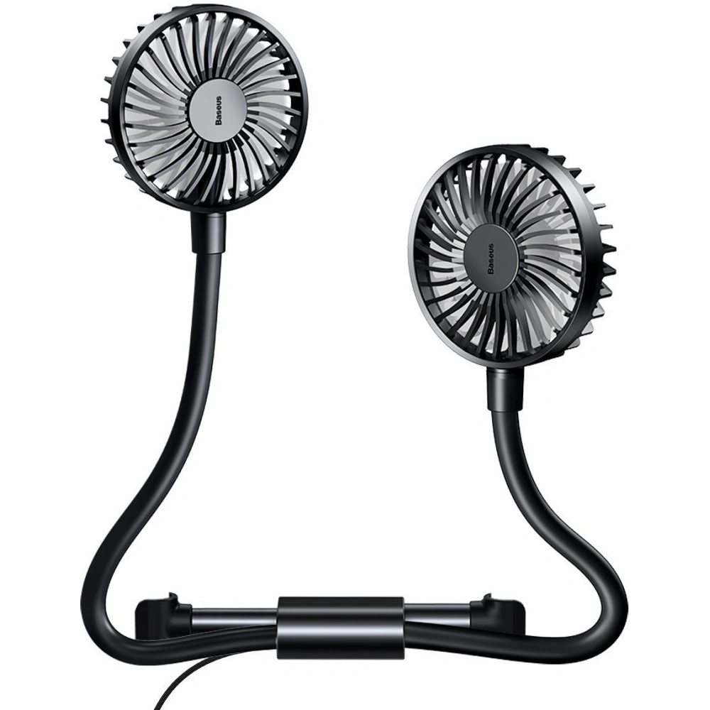 Hurtownia GSM - Automobilový ventilátor / větrák Baseus Blustery na opěrku hlavy, USB (černý) - BSU2787BLK - {ean13} - Hurt