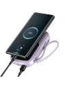 Wholesale Baseus Q pow Digital Display Power Bank 20000mAh, IP, USB, USB-C, 22.5W with Type-C Cable (morado) - BSU2788PRP - {ean13} - Hurt
