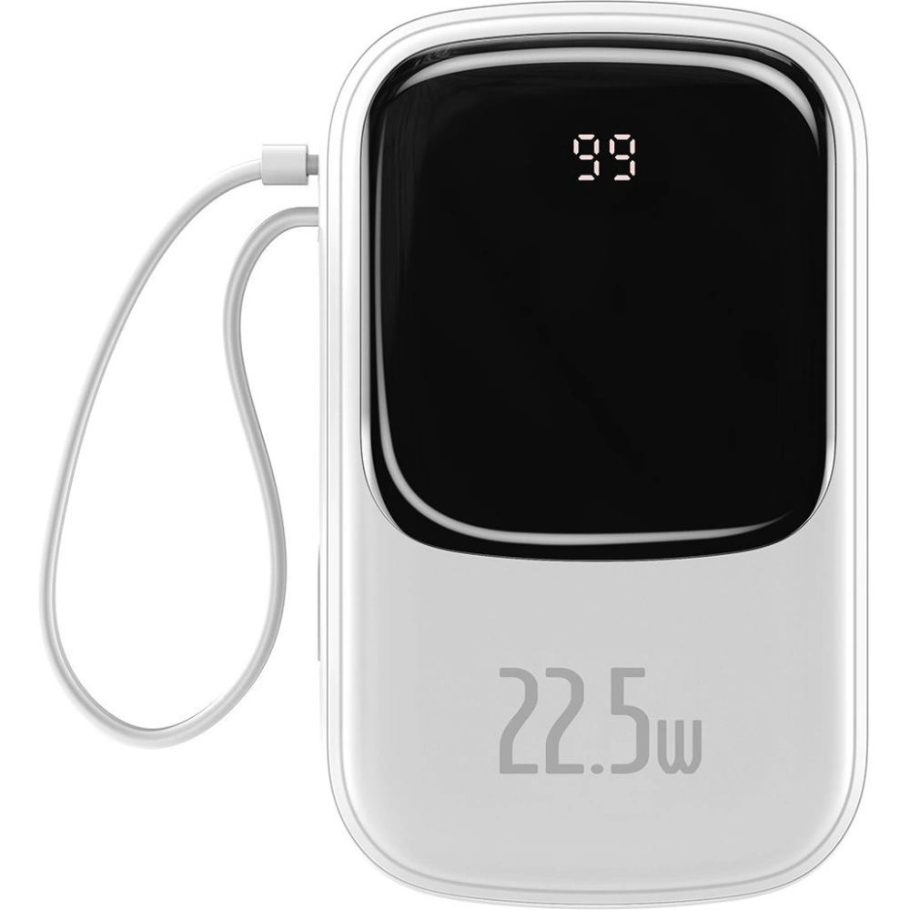 Hurtownia GSM - Powerbank Baseus Qpow 20000mAh, IP, USB, USB-C, 22.5W s kabelem USB-C (bílý) - BSU2789WHT - {ean13} - Hurt