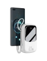 Wholesale Baseus Q pow Digital Display Power Bank 20000mAh, IP, USB, USB-C, 22.5W with Type-C Cable (white) - BSU2789WHT - {ean13} - Hurt