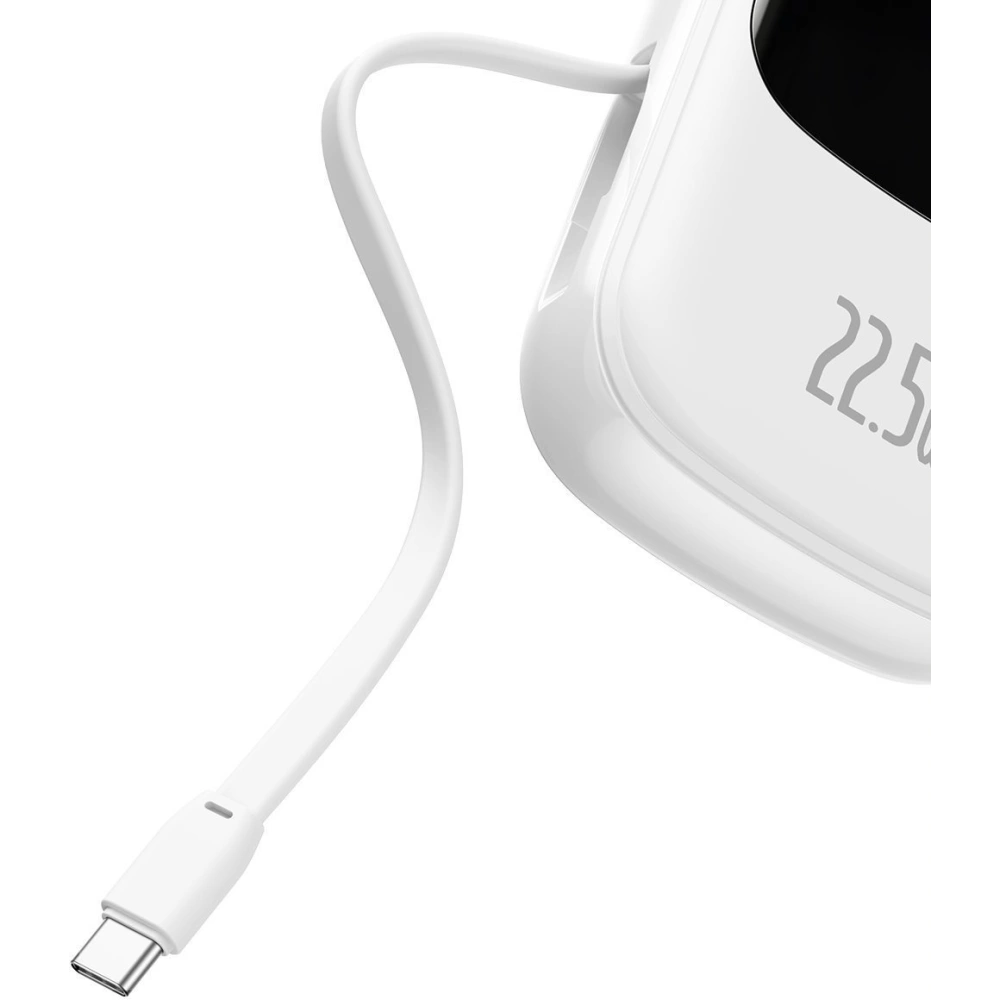 Hurtownia GSM - Powerbank Baseus Qpow 20000mAh, IP, USB, USB-C, 22.5W s kabelem USB-C (bílý) - BSU2789WHT - {ean13} - Hurt