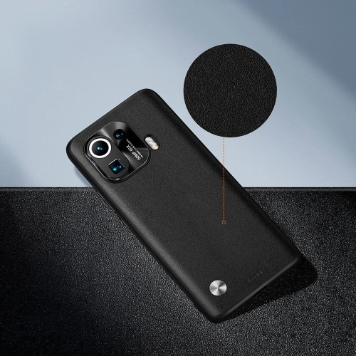 Etui Baseus Alloy Leather Xiaomi Mi 11 Pro (czarne)