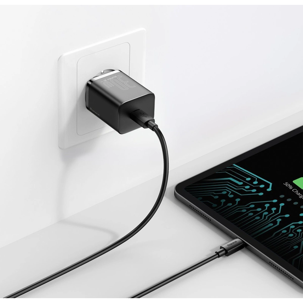 Hurtownia GSM - Ładowarka sieciowa Baseus Super Si Quick Charger 1C 30W (czarna) - BSU2792BLK - {ean13} - Hurt