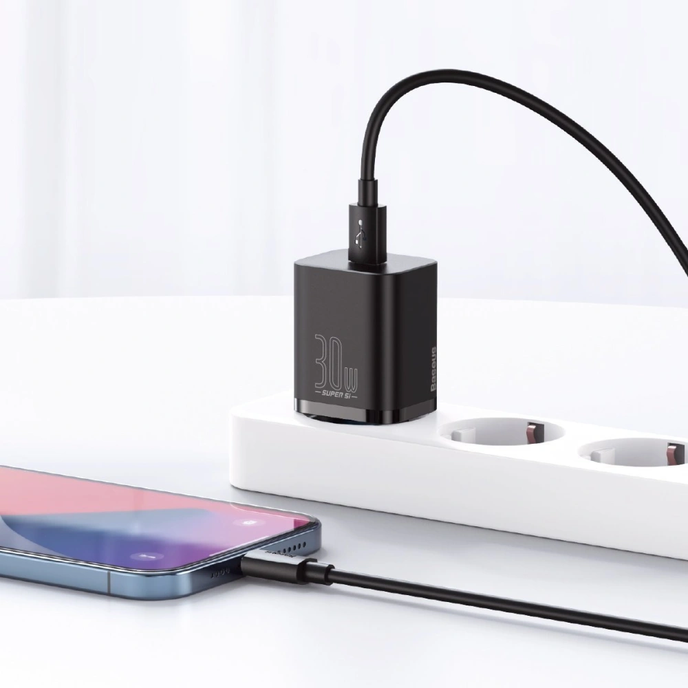 Hurtownia GSM - Ładowarka sieciowa Baseus Super Si Quick Charger 1C 30W (czarna) - BSU2792BLK - {ean13} - Hurt