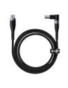 Magnetický kabel Baseus Zinc Magnetic, USB-C na konektor DC 7,9x5,5mm, 100W, PD, 2m, úhlový (černý)