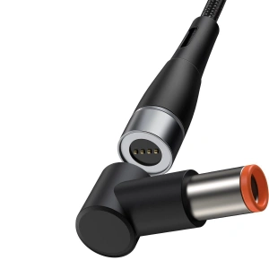Hurtownia GSM - Kabel magnetyczny Baseus Zinc Magnetic, USB-C do wtyk DC 7,9x5,5mm, 100W, PD, 2m, kątowy (czarny) - BSU2794BLK - {ean13} - Hurt