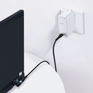 Hurtownia GSM - Kabel magnetyczny Baseus Zinc Magnetic, USB-C do wtyk DC 7,9x5,5mm, 100W, PD, 2m, kątowy (czarny) - BSU2794BLK - {ean13} - Hurt