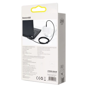 Hurtownia GSM - Kabel magnetyczny Baseus Zinc Magnetic, USB-C do wtyk DC 7,9x5,5mm, 100W, PD, 2m, kątowy (czarny) - BSU2794BLK - {ean13} - Hurt