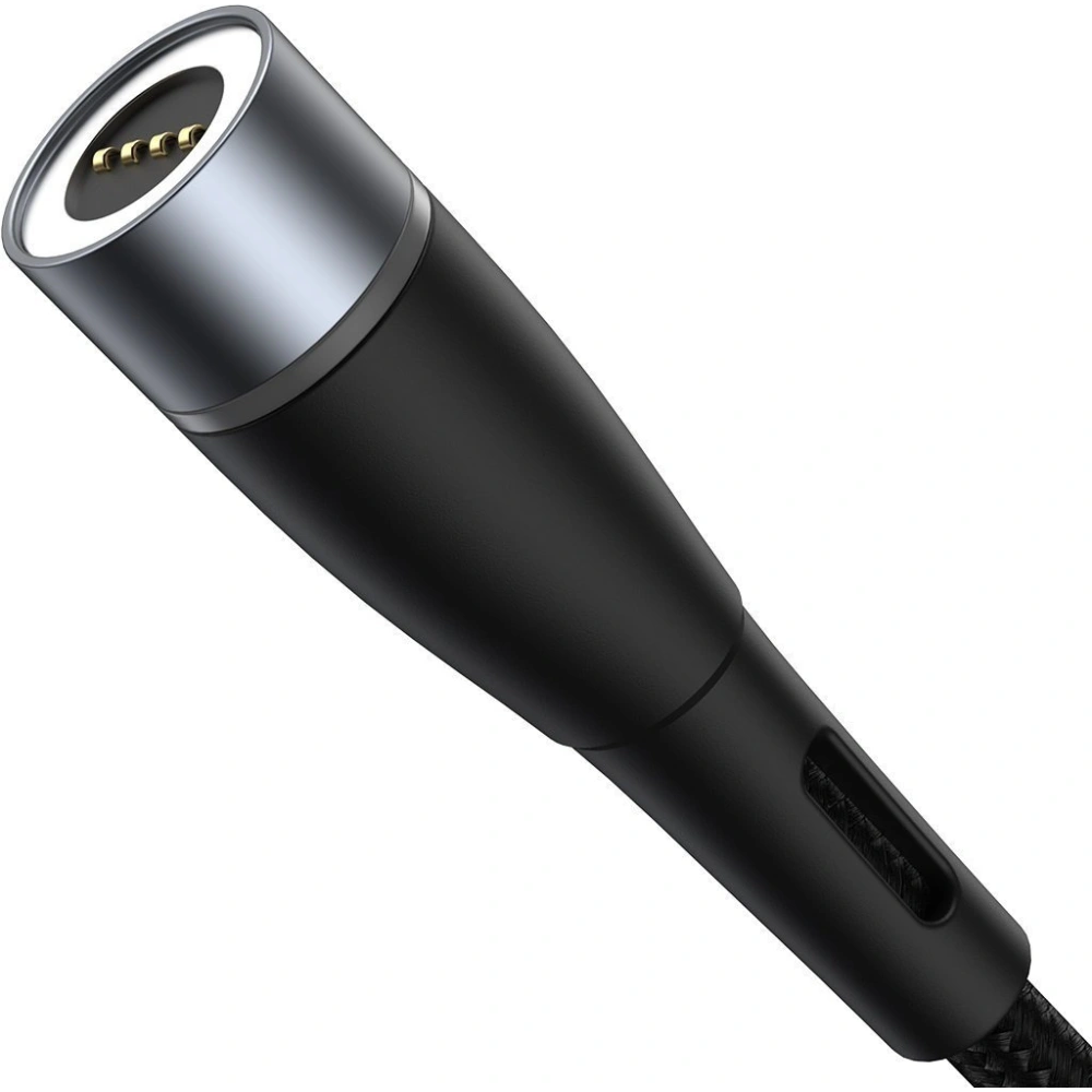 Hurtownia GSM - Kabel magnetický Baseus Zinc Magnetic, USB-C na konektor DC 5,5x2,5mm, 100W, PD, 2m, úhlový (černý) - BSU2795BLK - {ean13} - Hurt