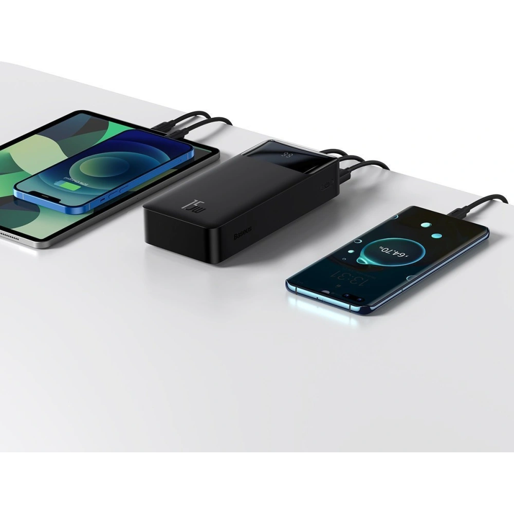 Hurtownia GSM - PowerBank Baseus Bipow 30000mAh, 2xUSB, USB-C, 15W (černý) - BSU2796BLK - {ean13} - Hurt