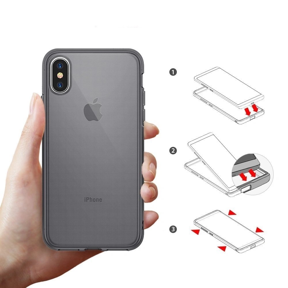 Hurtownia GSM - Etui Ringke Air iPhone XS/X 5.8 Smoke Black - RGK762SM - {ean13} - Hurt