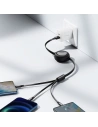 Hurtownia GSM - Kabel USB 3w1 Baseus Bright Mirror, USB do micro USB / USB-C / Lightning, 66W, 1.2m (czarny) - BSU2797BLK - {ean13} - Hurt