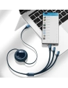 Hurtownia GSM - Kabel USB 3w1 Baseus Bright Mirror, USB do micro USB / USB-C / Lightning, 66W, 1.2m (niebieski) - BSU2798BLU - {ean13} - Hurt