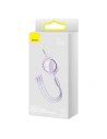 Wholesale USB cable 3in1 Baseus Bright Mirror, USB to micro USB / USB-C / Lightning, 66W, 1.2m (purple) - BSU2799PRP - {ean13} - Hurt