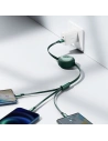 Hurtownia GSM - Kabel USB 3w1 Baseus Bright Mirror, USB do micro USB / USB-C / Lightning, 66W, 1.2m (zelená) - BSU2800GRN - {ean13} - Hurt