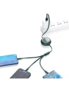 Hurtownia GSM - Kabel USB 3w1 Baseus Bright Mirror, USB do micro USB / USB-C / Lightning, 66W, 1.2m (zelená) - BSU2800GRN - {ean13} - Hurt