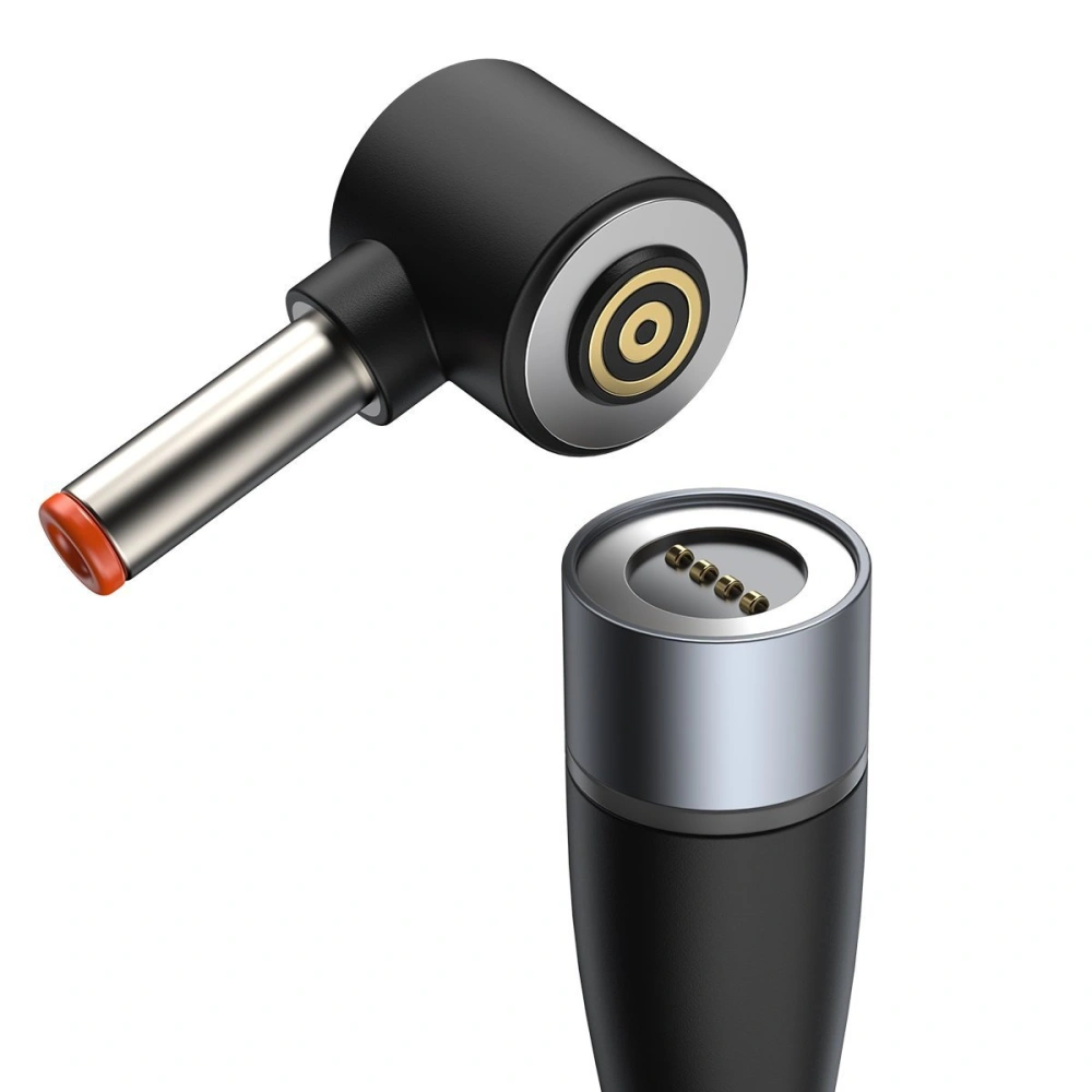 Hurtownia GSM - Magnetický kabel Baseus Zinc Magnetic, USB-C na DC konektor 4x1,7mm, 100W, PD, 2m, úhlový (černý) - BSU2802BLK - {ean13} - Hurt