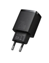 Hurtownia GSM - Ładowarka sieciowa Baseus Compact Quick Charger, USB, USB-C, 20W (czarna) - BSU2804BLK - {ean13} - Hurt