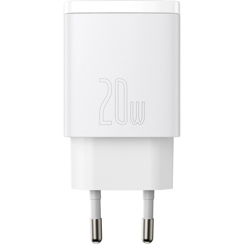 Hurtownia GSM - Ładowarka sieciowa Baseus Compact Quick Charger, USB, USB-C, 20W (biała) - BSU2805WHT - {ean13} - Hurt