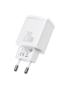 Hurtownia GSM - Ładowarka sieciowa Baseus Compact Quick Charger, USB, USB-C, 20W (biała) - BSU2805WHT - {ean13} - Hurt