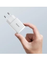 Hurtownia GSM - Ładowarka sieciowa Baseus Compact Quick Charger, USB, USB-C, 20W (biała) - BSU2805WHT - {ean13} - Hurt