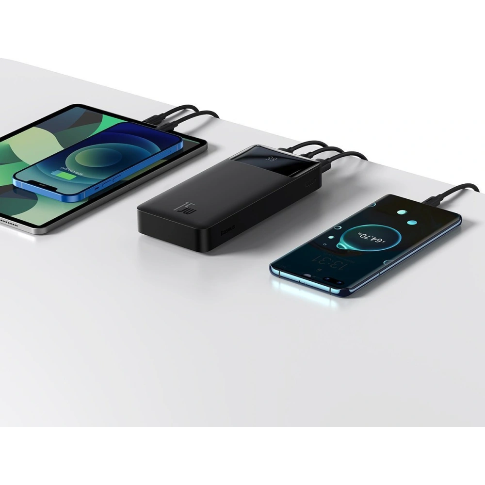Hurtownia GSM - PowerBank Baseus Bipow 20000mAh, 2xUSB, USB-C, 15W (czarny) - BSU2806BLK - {ean13} - Hurt
