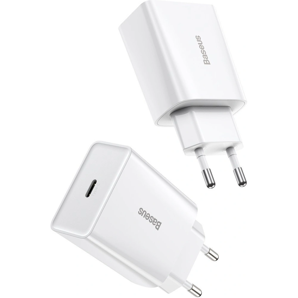 Hurtownia GSM - Ładowarka sieciowa Baseus Speed Mini Quick Charger, USB-C, PD, 3A, 20W (biała) - BSU2808WHT - {ean13} - Hurt