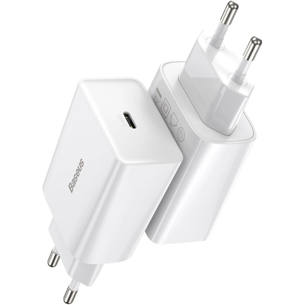 Hurtownia GSM - Ładowarka sieciowa Baseus Speed Mini Quick Charger, USB-C, PD, 3A, 20W (biała) - BSU2808WHT - {ean13} - Hurt