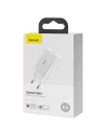 Hurtownia GSM - Ładowarka sieciowa Baseus Speed Mini Quick Charger, USB-C, PD, 3A, 20W (biała) - BSU2808WHT - {ean13} - Hurt