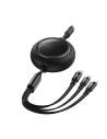 Hurtownia GSM - Kabel USB 3w1 Baseus Bright Mirror, USB do micro USB / USB-C / Lightning, 100W, 1.2m (czarny) - BSU2809BLK - {ean13} - Hurt