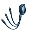Wholesale USB cable 3in1 Baseus Bright Mirror, USB to micro USB / USB-C / Lightning, 100W, 1.2m (blue) - BSU2810BLU - {ean13} - Hurt