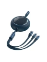 Hurtownia GSM - Kabel USB 3w1 Baseus Bright Mirror, USB do micro USB / USB-C / Lightning, 100W, 1.2m (niebieski) - BSU2810BLU - {ean13} - Hurt